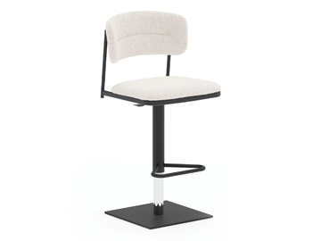 LOGAN - High stool with footrest by Ozzio Italia - view 2
